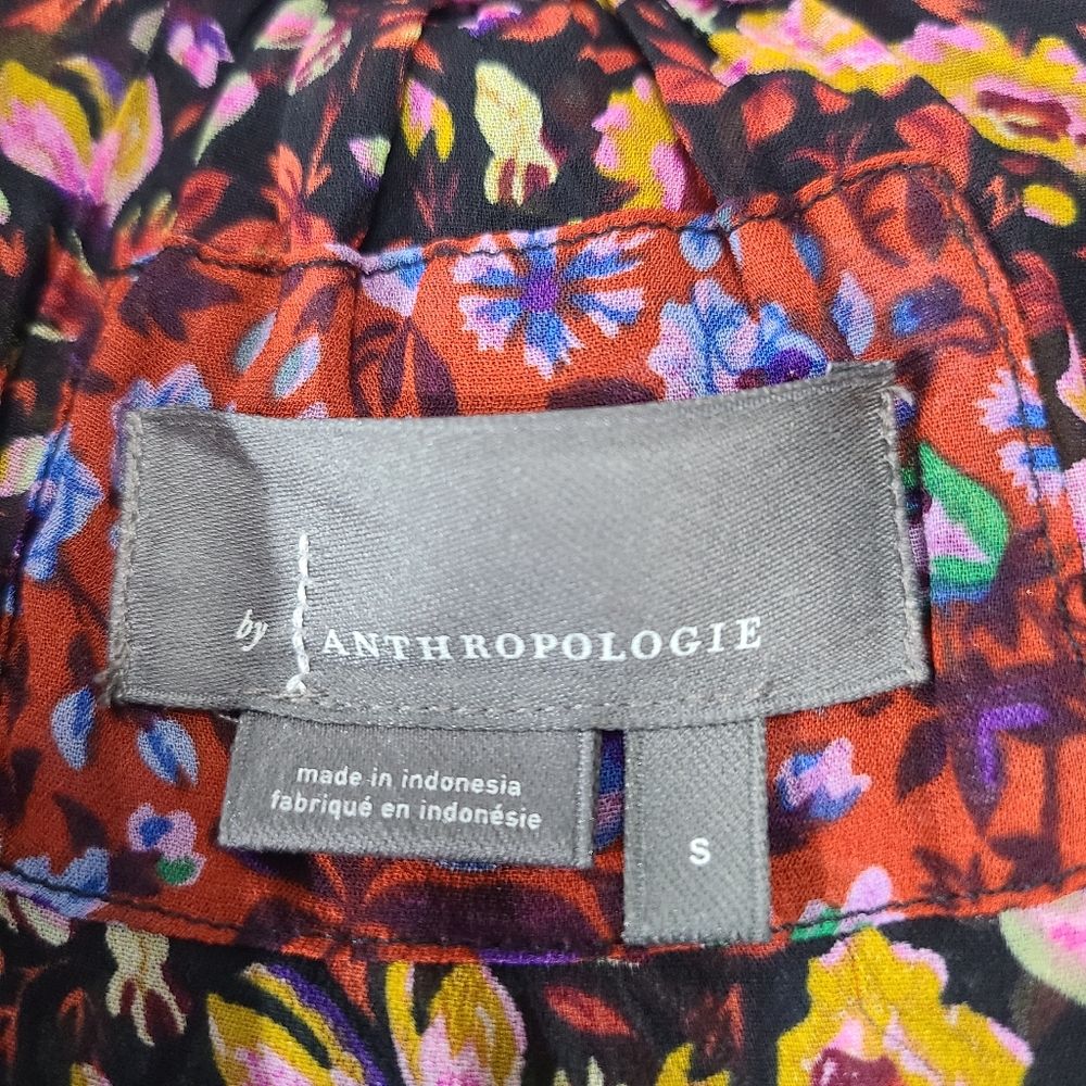 Anthropologie Floral Oversized Swing Dress Size Small - Picture 8 of 11